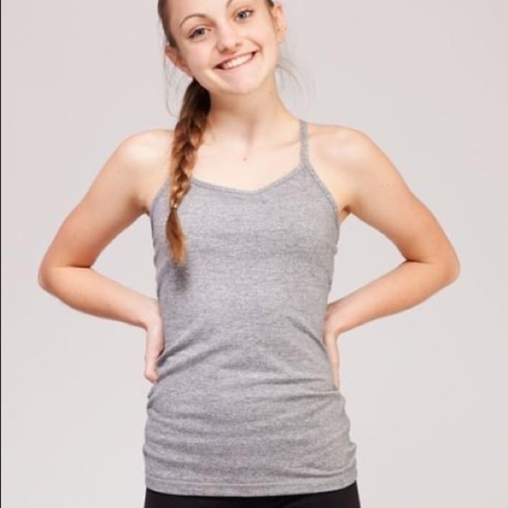 Ivivva by Lululemon Tumblin’ Tank in Luon Heathered Slate Size 4